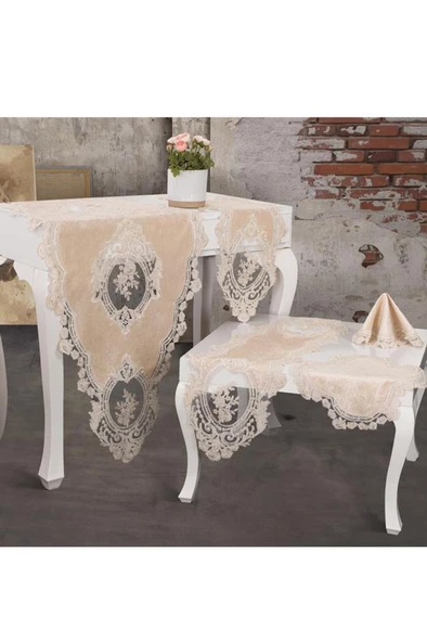 Kösem Kadife Salon Takımı 5 Parça - 7