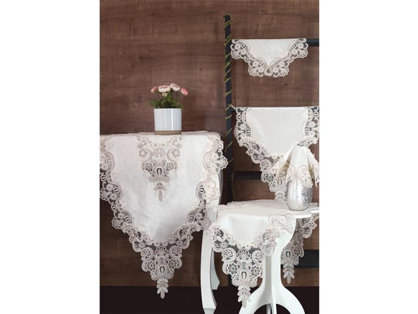 Neslihan Kadife Salon Takımı 5 Parça - 5