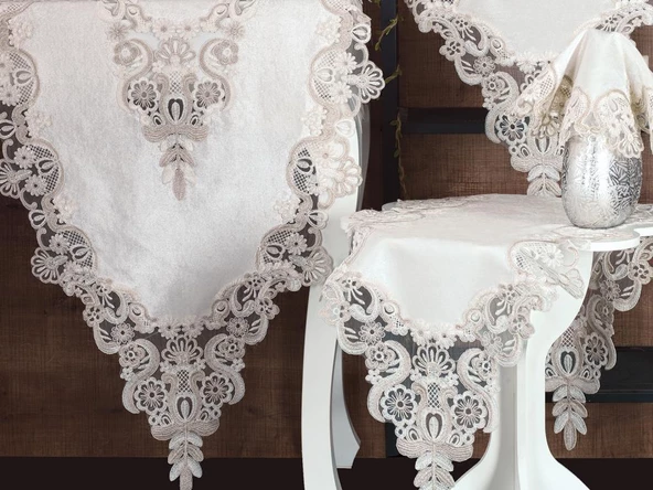 Neslihan Kadife Salon Takımı 5 Parça - 3