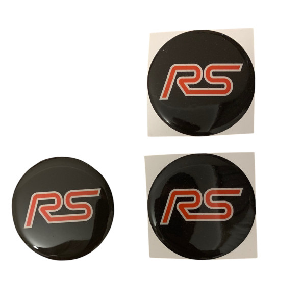 FORD RS LOGOLU 56 MM JANT GÖBEK DAMLA STICKER - Resim 2