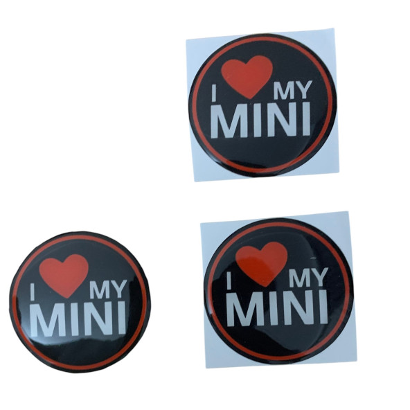 MINI COOPER I LOVE MY MINI LOGOLU 56 MM JANT GÖBEK DAMLA STICKER - 2