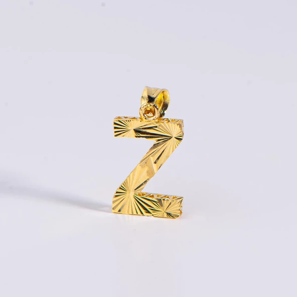 14 Ayar Altın Z Harfi Kolye Ucu 0.55 gr