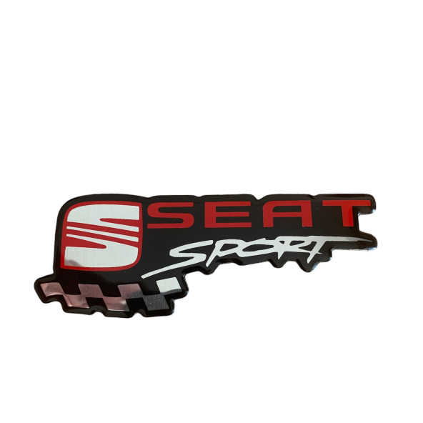 SEAT SPORT YAZILI ALÜMİNYUM STICKER - Resim 2