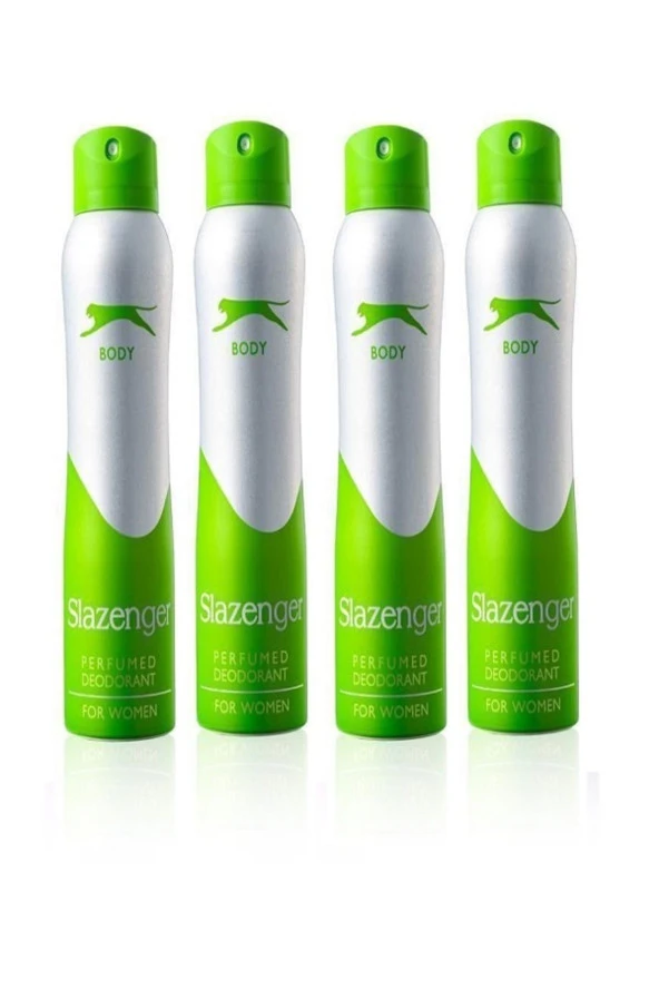 Slazenger Deodorant Yeşil Women 150 ML 4LÜ