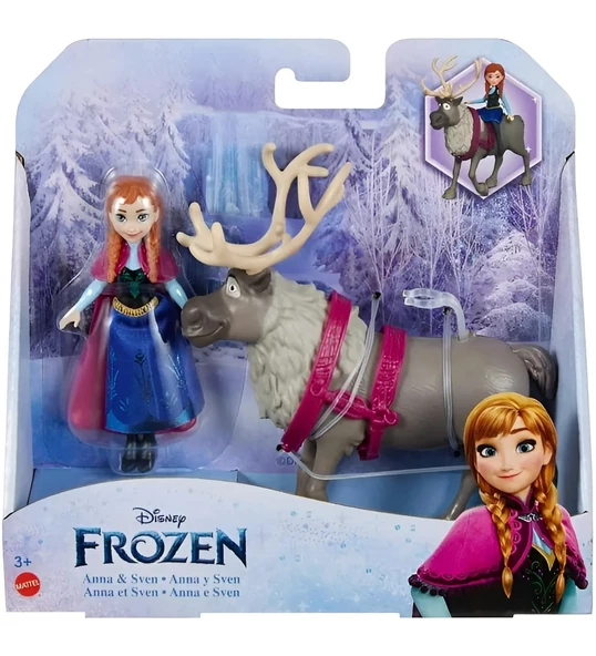 Disney Frozen Anna Bebek ve Ren Geyiği Lisanslı Figür Oyuncak