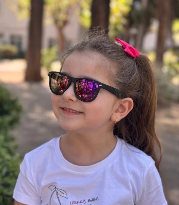 WAYFARER BLACK/MOR AYNA Polo Exchange Çocuk Gözlüğü - 2