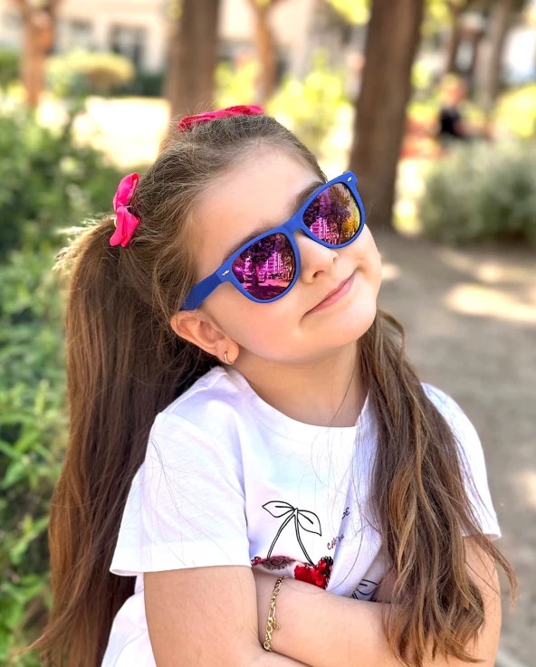 WAYFARER MAVİ/MOR AYNA Polo Exchange Çocuk Gözlüğü - 2