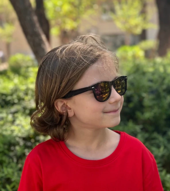 WAYFARER BLACK/MOR AYNA Polo Exchange Çocuk Gözlüğü - 3