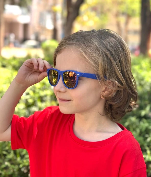 WAYFARER MAVİ/MOR AYNA Polo Exchange Çocuk Gözlüğü - 3