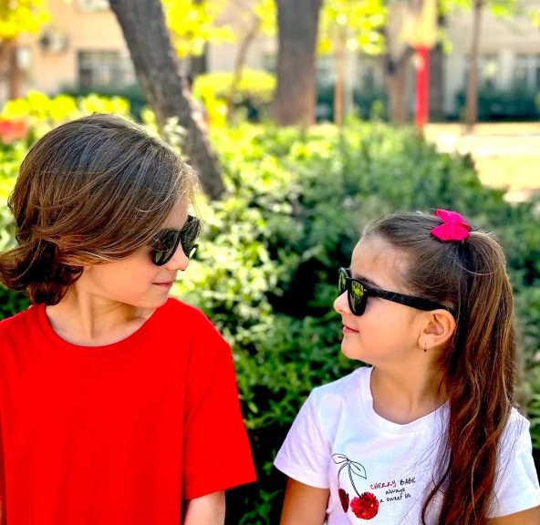 WAYFARER BLACK/MOR AYNA Polo Exchange Çocuk Gözlüğü - 6