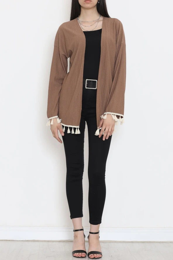 Ponponlu Kimono Kahve - 12577.631. - 2