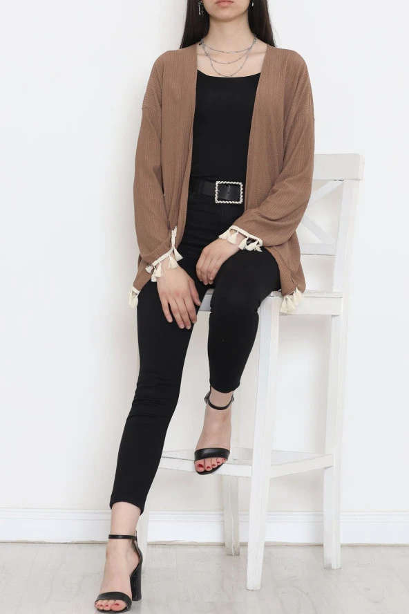 Ponponlu Kimono Kahve - 12577.631. - 5