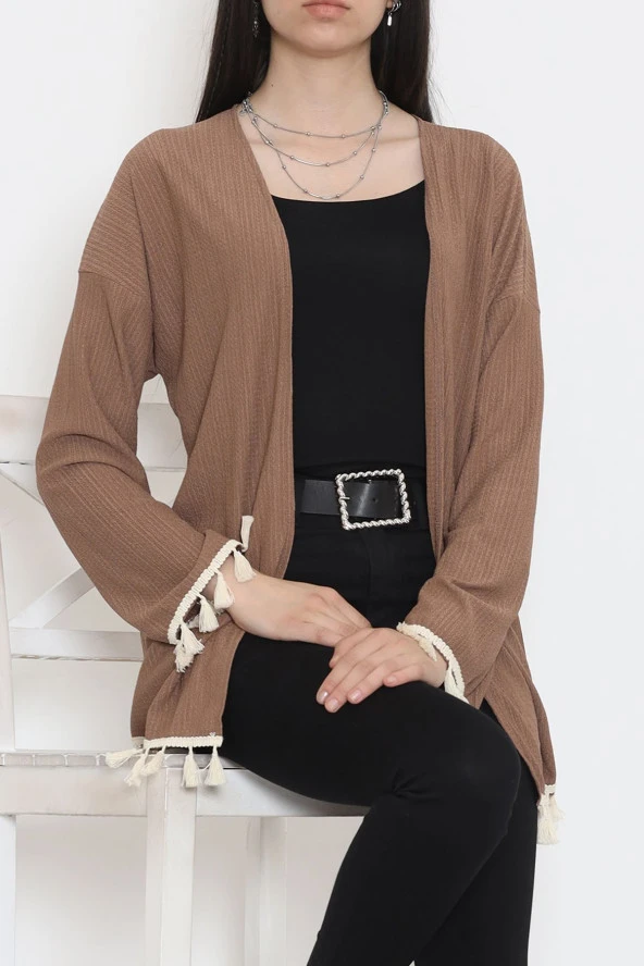 Ponponlu Kimono Kahve - 12577.631. - 6