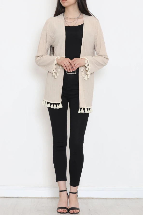 Ponponlu Kimono Bej - 12577.631. - 2