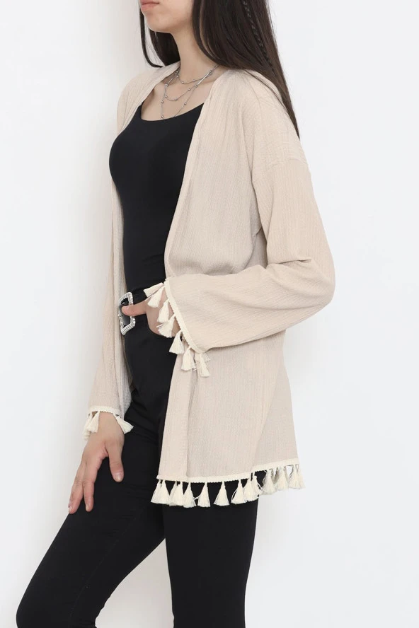 Ponponlu Kimono Bej - 12577.631. - 5