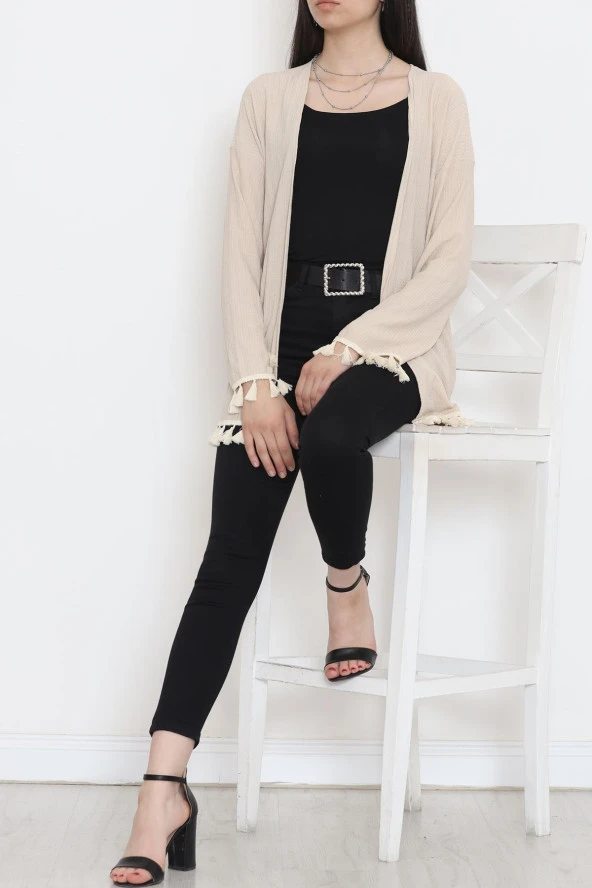 Ponponlu Kimono Bej - 12577.631. - 6