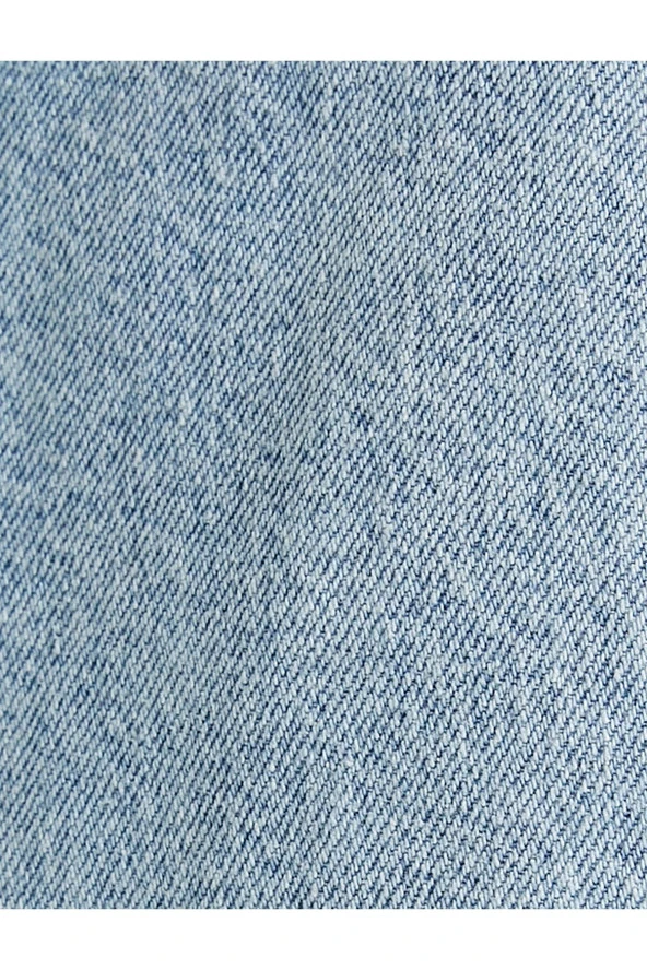 Straight Jean Kargo Kot Pantolon Geniş Düz Paça Cepli Pamuklu - Nora Jean - Resim 6