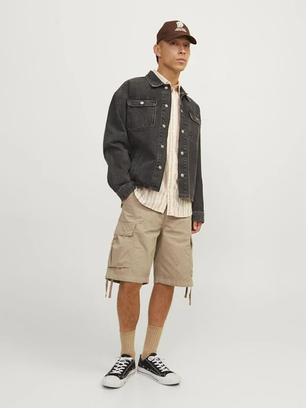 Jack Jones Cole Tucker Erkek Kargo Şort 12253122 - 5