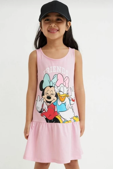 Minnie Daisy Kız Çocuk Yazlık Elbise - 3