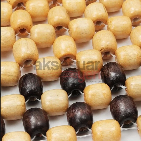 Ahşap Bambu Boncuklu Oto Koltuk Minderi Masajlı Terletmez - 2