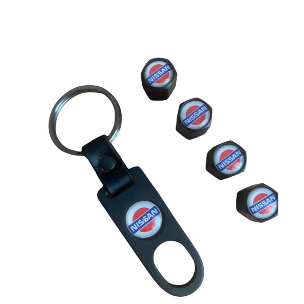 NİSSAN METAL ANAHTARLIK VE 4 ADET METAL SİBOP KAPAK TAKIM ürün görseli