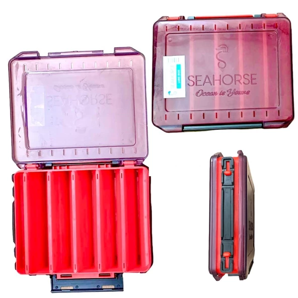 Çift Taraflı Maket Yem Rapala Kutusu 10 Gözlü 20x15x4.5cm (Max 12.5cm maketler için) - 3