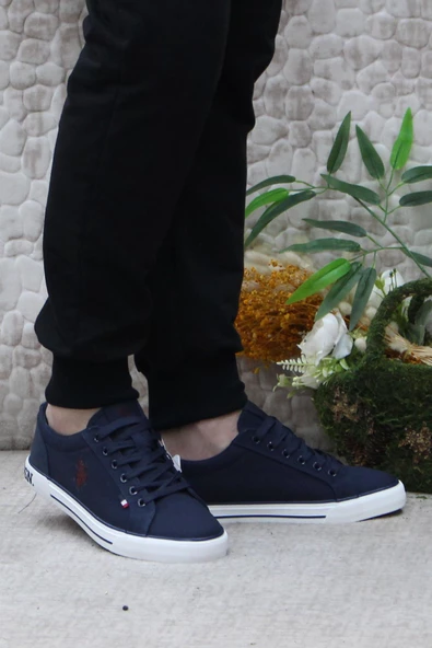 U.S. Polo Assn. Teo Tex Lacivert Orijinal Ürün Sneaker Keten Erkek Ayakkabı ürün görseli