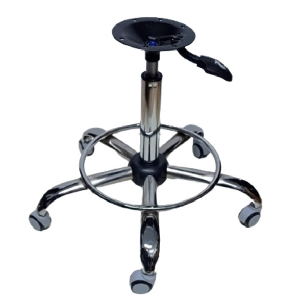 Kendinden Çemberli Bar Taburesi Yıldız Ayağı Krom Pistonlu Mekanizmalı