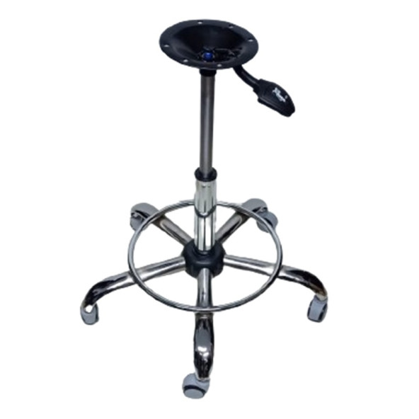 Kendinden Çemberli Bar Taburesi Yıldız Ayağı Krom Pistonlu Mekanizmalı - 2