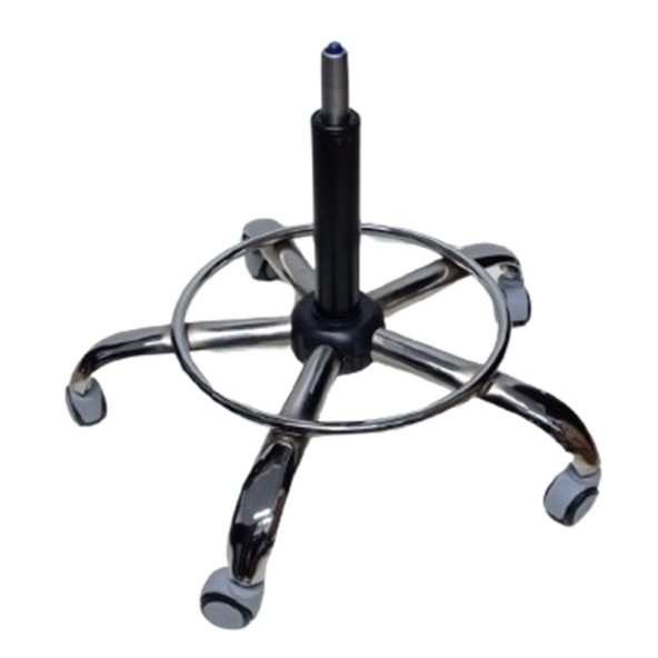 Kendinden Çemberli Kasiyer Taburesi Yıldız Ayağı Siyah Pistonlu