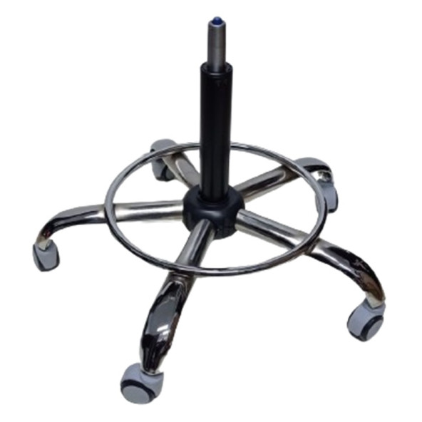 Kendinden Çemberli Kasiyer Taburesi Yıldız Ayağı Siyah Pistonlu - 3