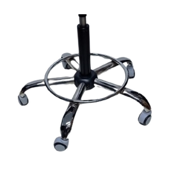 Kendinden Çemberli Kasiyer Taburesi Yıldız Ayağı Siyah Pistonlu - 5