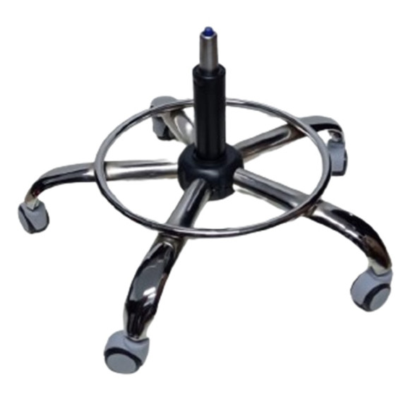 Kendinden Çemberli Ofis Taburesi Siyah Pistonlu Tekerlekli - 2