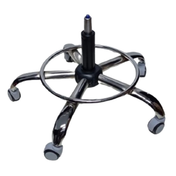 Kendinden Çemberli Ofis Taburesi Siyah Pistonlu Tekerlekli - 4