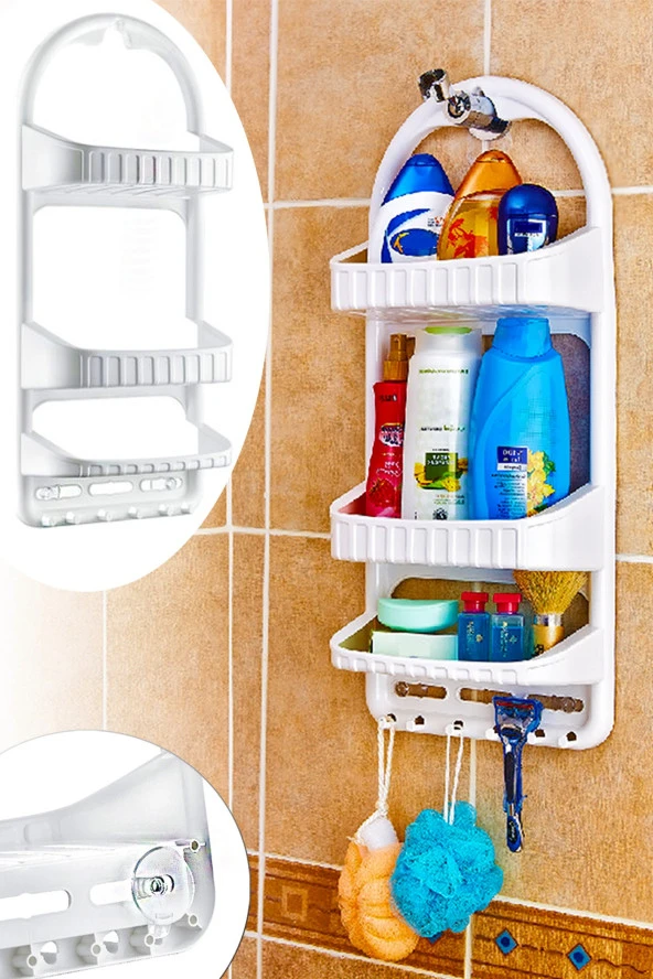 TOPTANBULURUM Duşa Asılabilir Şampuanlık - Shower Caddy