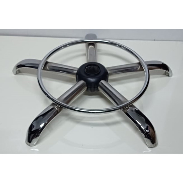 Kendinden Çemberli Tabure Ayağı Kromaj Kaplı Yıldız Ayak - 3