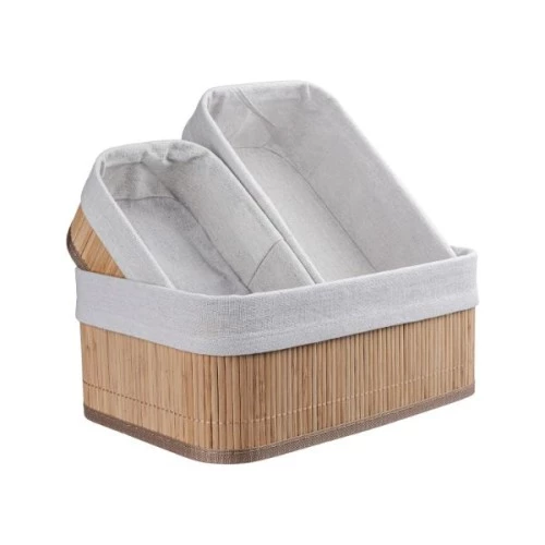 DecoHandy Bambu Sepet Seti - Resim 2