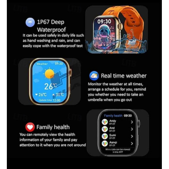 HK9 Mini 41mm Chat Gpt Open Aı Versiyon Amoled Ekran Çift Kordon Akıllı Saat ( Pembe ) - 4