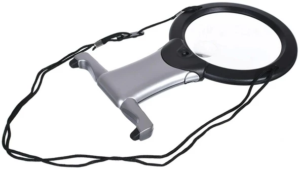 - 2X 6X LED eller serbest,boyun asılı,dıkış,okuma için en uygun Büyüteç 11b-1 - 2