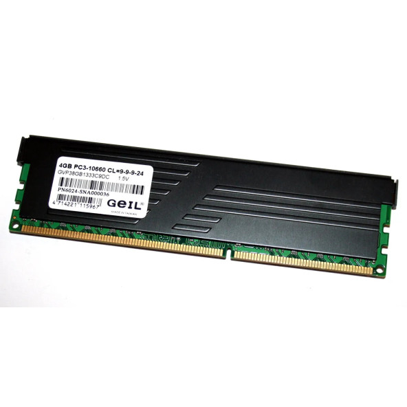 4GB DDR3 PC3-10660 1333 NonECC 1.5V CL9' GEIL GVP38GB1333C9DC' Value Plus KUTUSUZ ÜRÜN