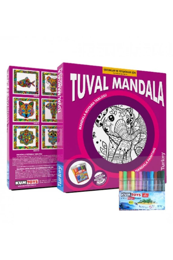 Kumtoys Tuval Mandala 30 x 30 cm ürün görseli 1