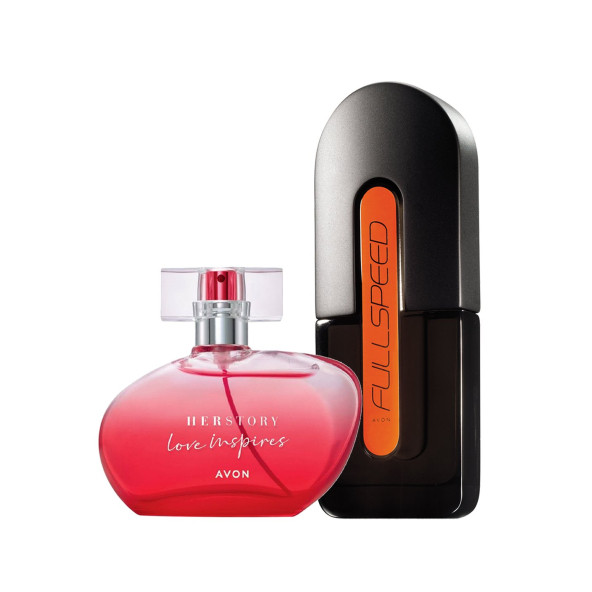 Avon Full Speed Erkek Parfüm ve Herstory Love Inspires Kadın Parfüm Seti - 3