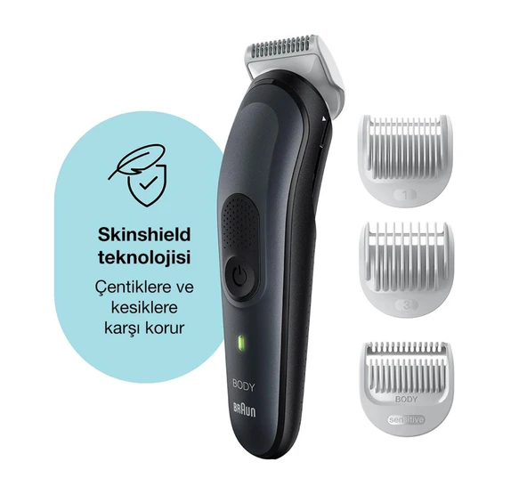 Braun Body Groomer 3340 SkinShield Teknolojisi Vücut Bakım Seti - Resim 5
