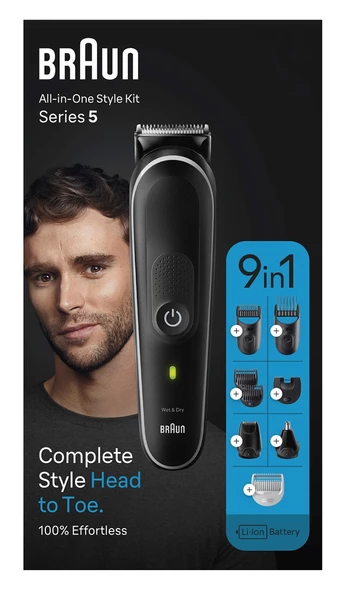Braun MGK5420 Series 5 Hepsi Bir Arada Şekillendirme Seti ve 9’u 1 Arada Erkek Bakım Kiti - 6