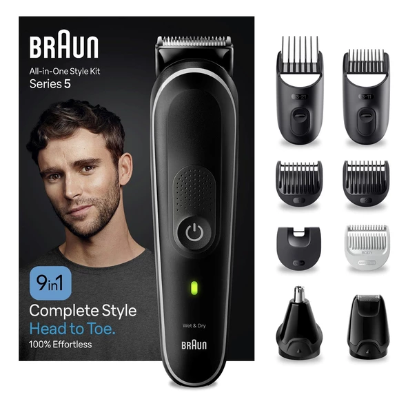 Braun MGK5420 Series 5 Hepsi Bir Arada Şekillendirme Seti ve 9’u 1 Arada Erkek Bakım Kiti - 5
