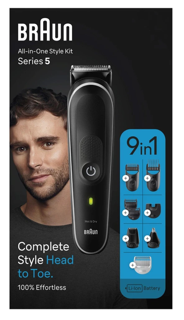 Braun Series 5 MGK5410 9’u 1 Arada Şekillendirme Seti - 6