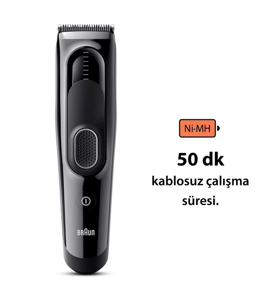 Braun Series 5 Hc5310 Erkekler İçin 17 Uzunluk Ayarına Sahip Saç Kesme Makinesi - Resim 4