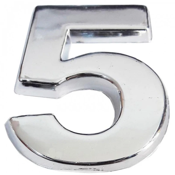 Cemax Krom Yapışkanlı 5 Rakamı 5 cm ürün görseli 1