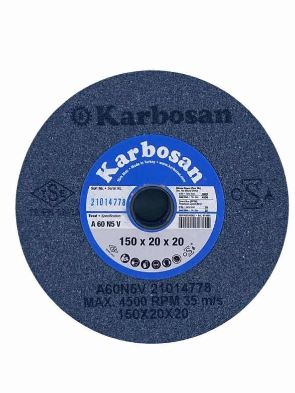 Karbosan 150X20X20 60 Kum NK Taşlama Taşı ürün görseli 1