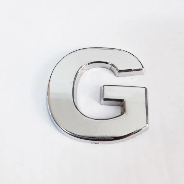 Cemax G Harfi  3,75 cm Krom Yapışkanlı ürün görseli 1